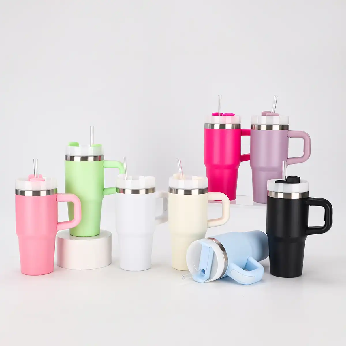 14oz stainless steel vacuum insulated stanley handle mug